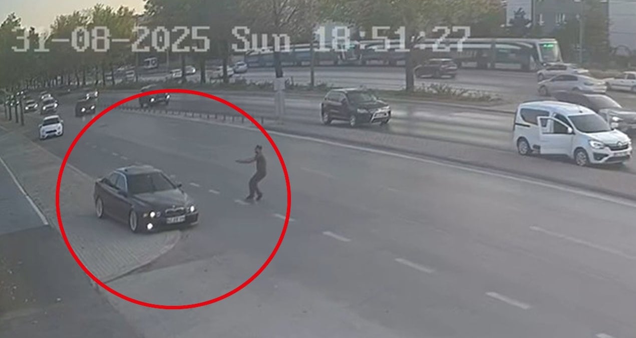 trafigi tehlikeye atan maganda lastigine ates edilerek durduruldu alLkd2vq