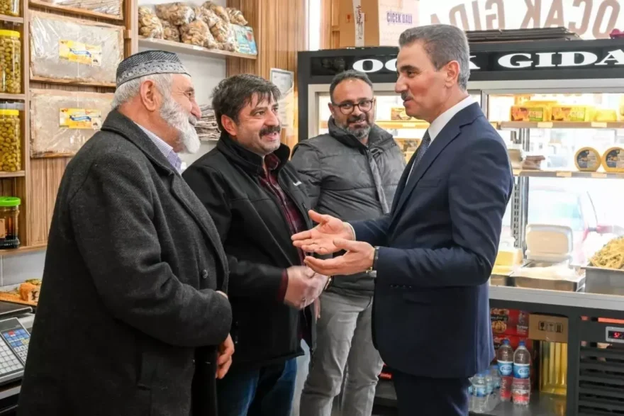 Vali Baruş, Gürcükapı Esnafını Ziyaret Etti